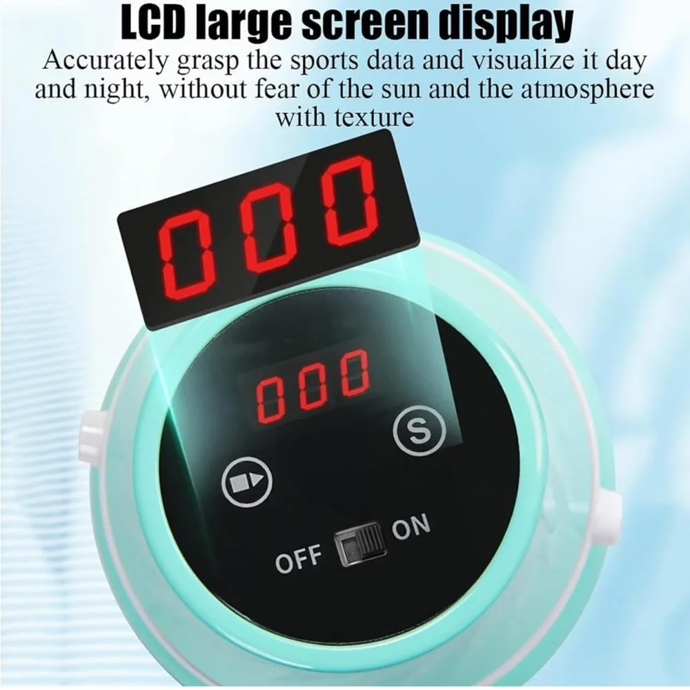 Jump Rope Machine, Smart Rope Skipping Device with Remote Control LCD Display - Picture 3 of 7